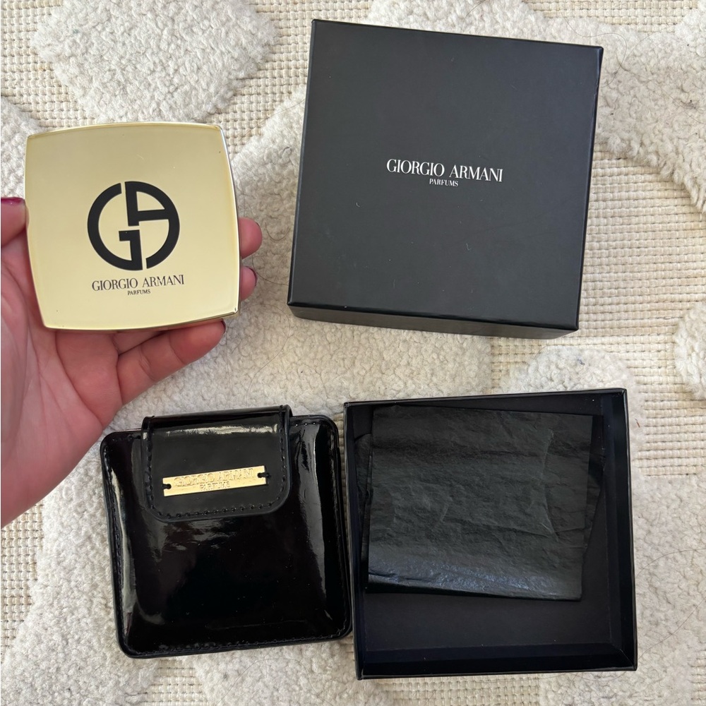 Armani Compact Mirror with case
